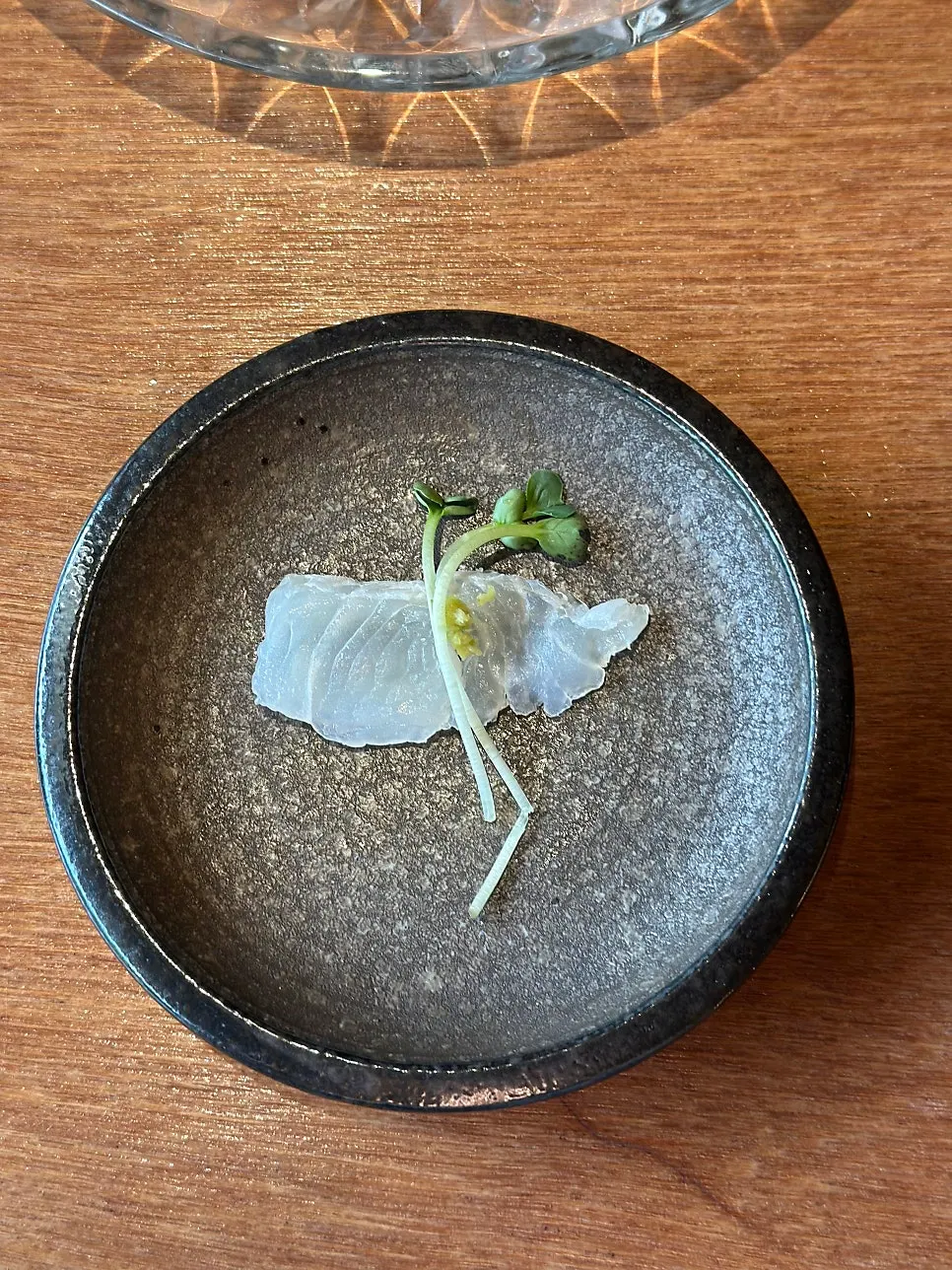 Abalone served with liver sauce