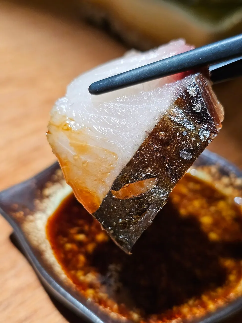 口感紧实的熟成马鲛鱼特写