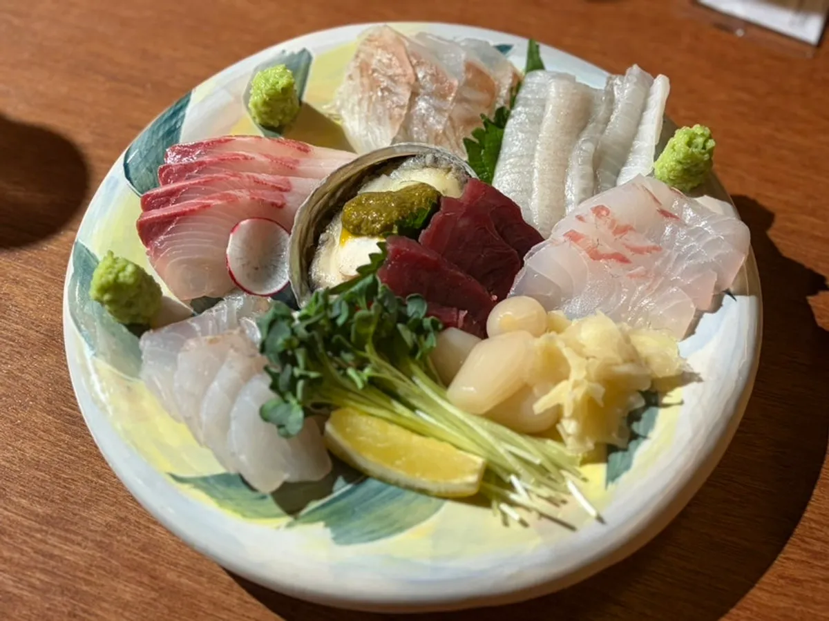 Mulgogijip's dry-aged sashimi moriawase platter