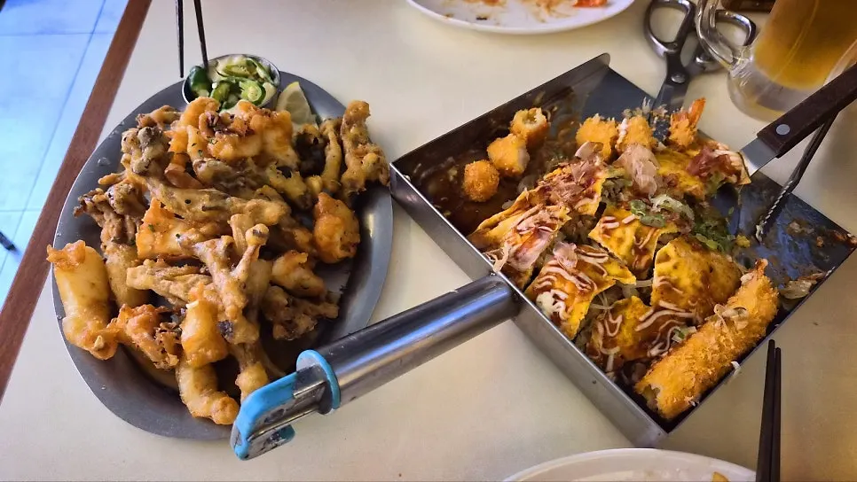 Teppanyaki spread at Akai Teppan