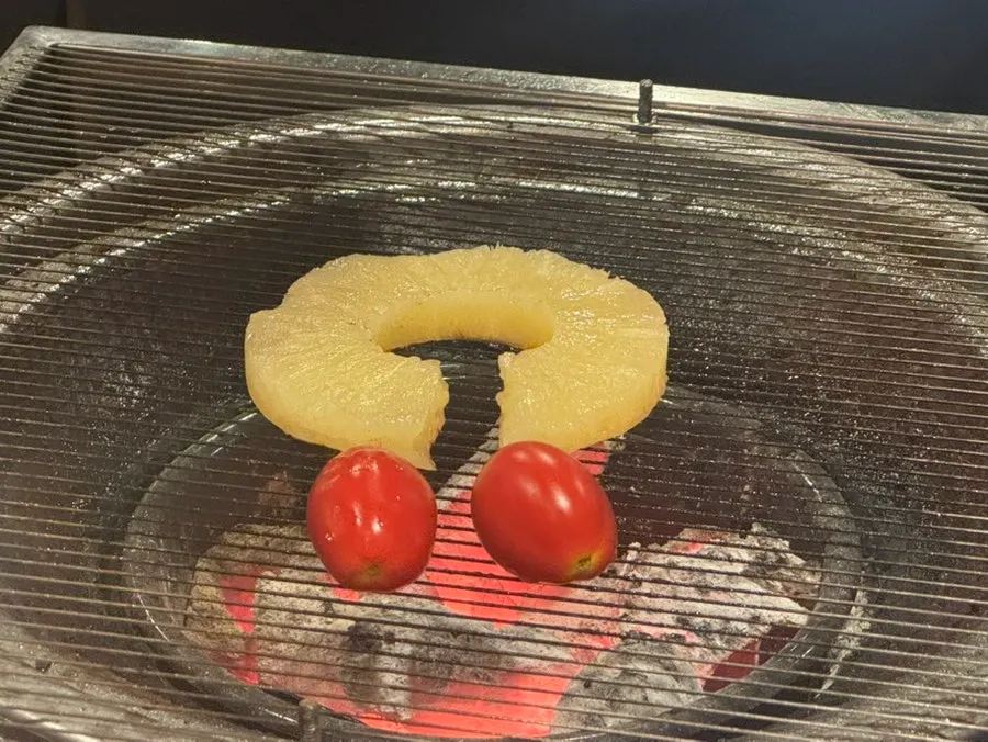 구운 과일 입가심