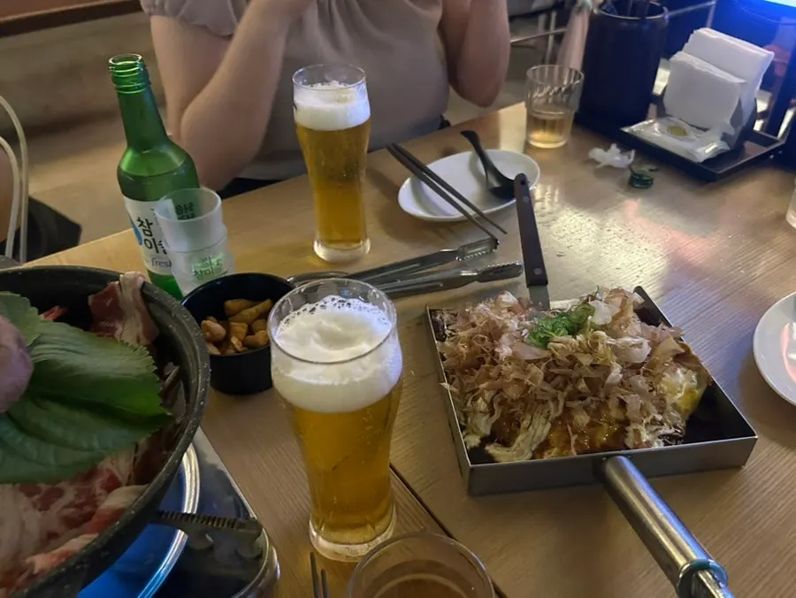 우삼겹이 들어간 카라이나베 한 냄비