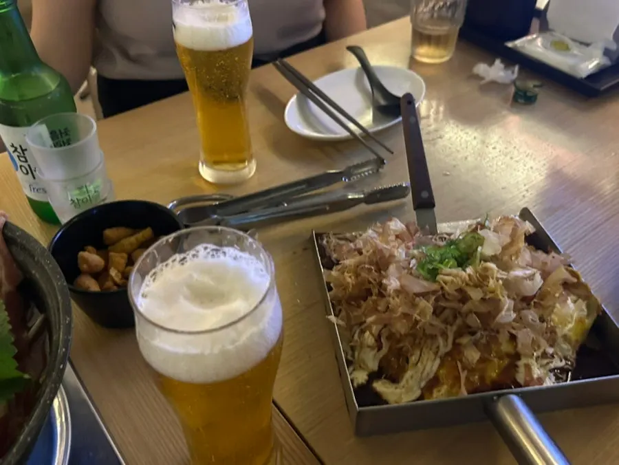 칼칼한 고기육수의 카라이나베 클로즈업