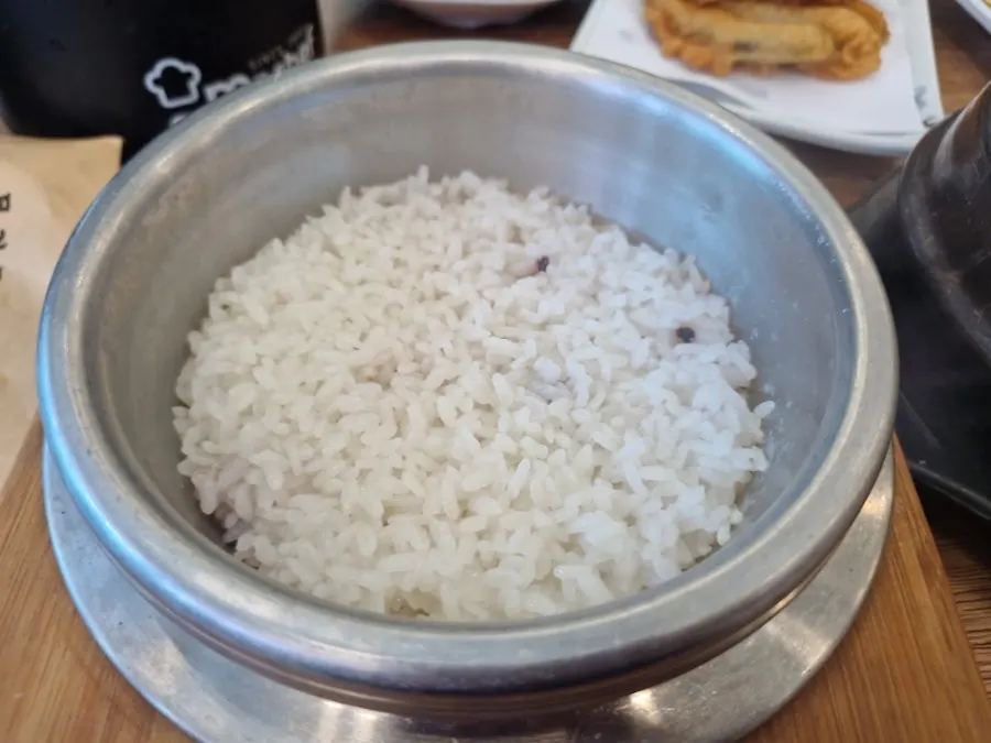 The doenjang jjigae served with the meal