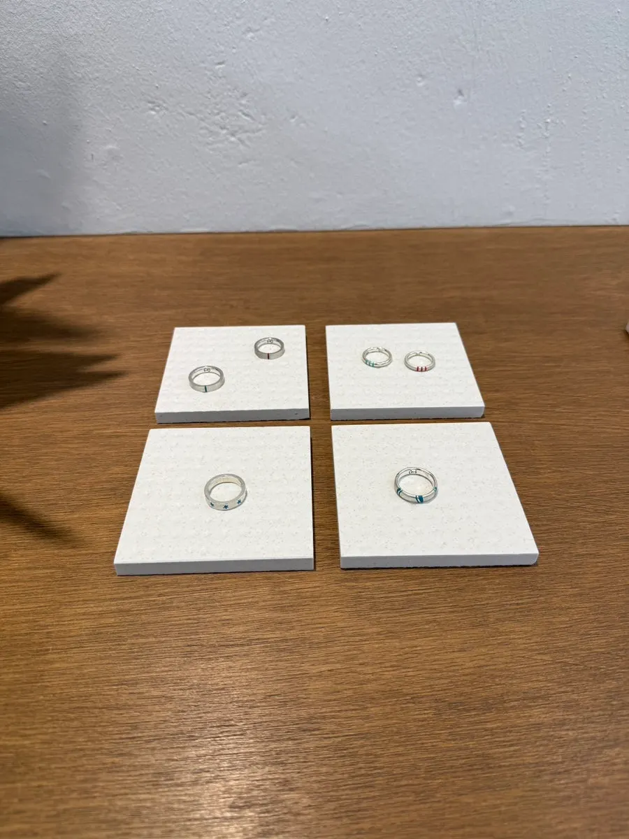 Wax gradually taking the shape of a ring