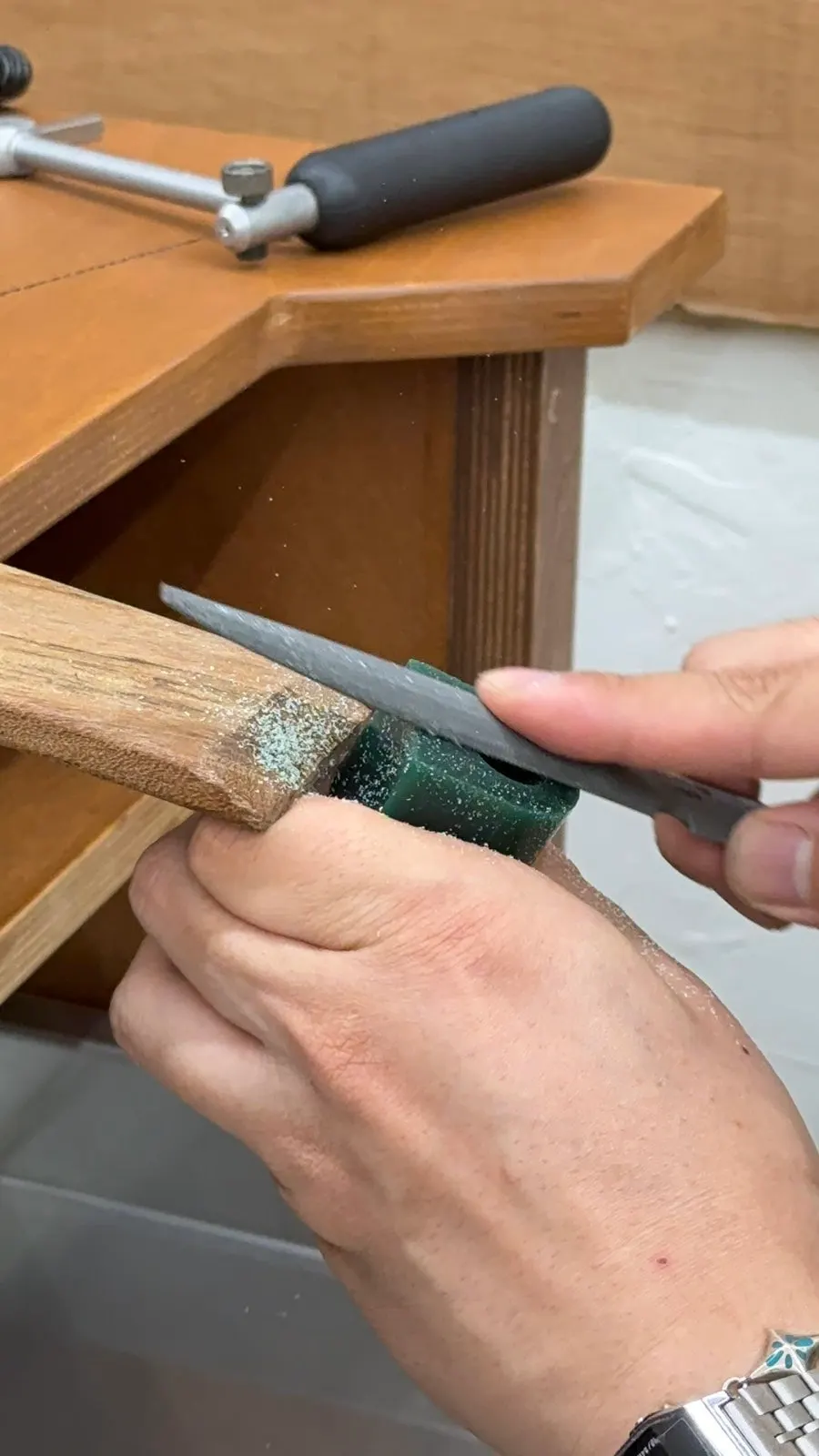 The wax ring taking its final shape