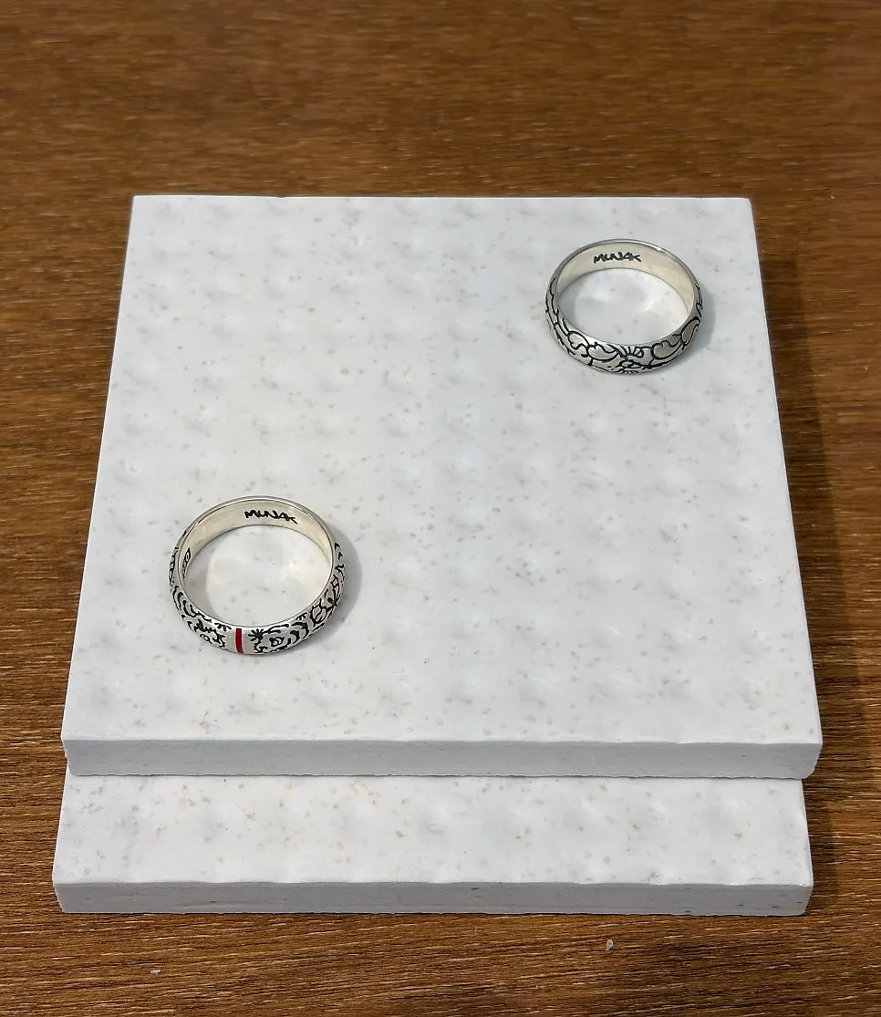 Munak ring designs with distinctive accent details