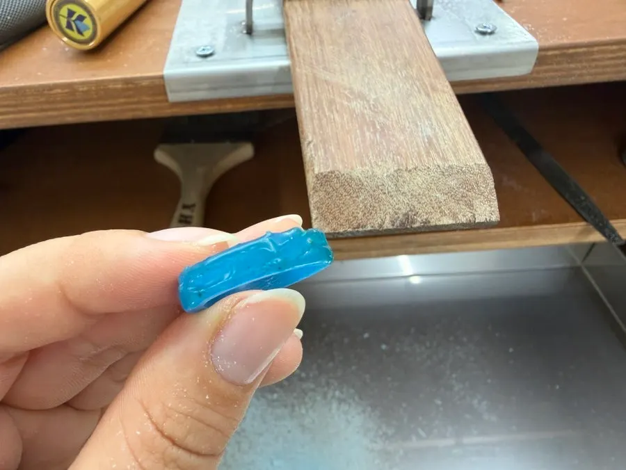 The wave wax ring nearing completion