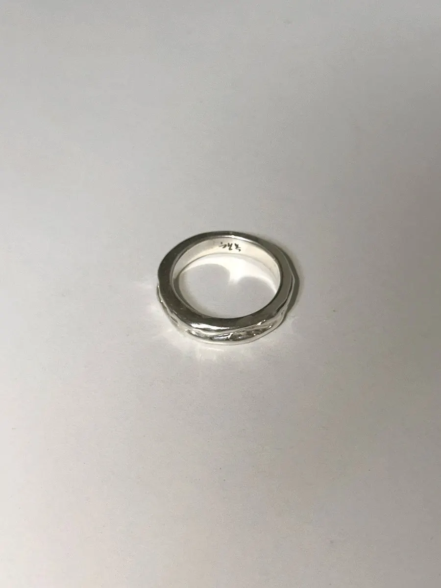 The ring smoothed and ready for engraving
