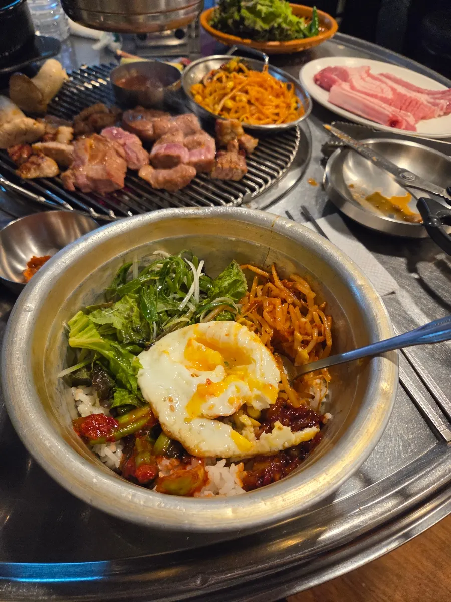 유자파채와 와사비를 올린 고기