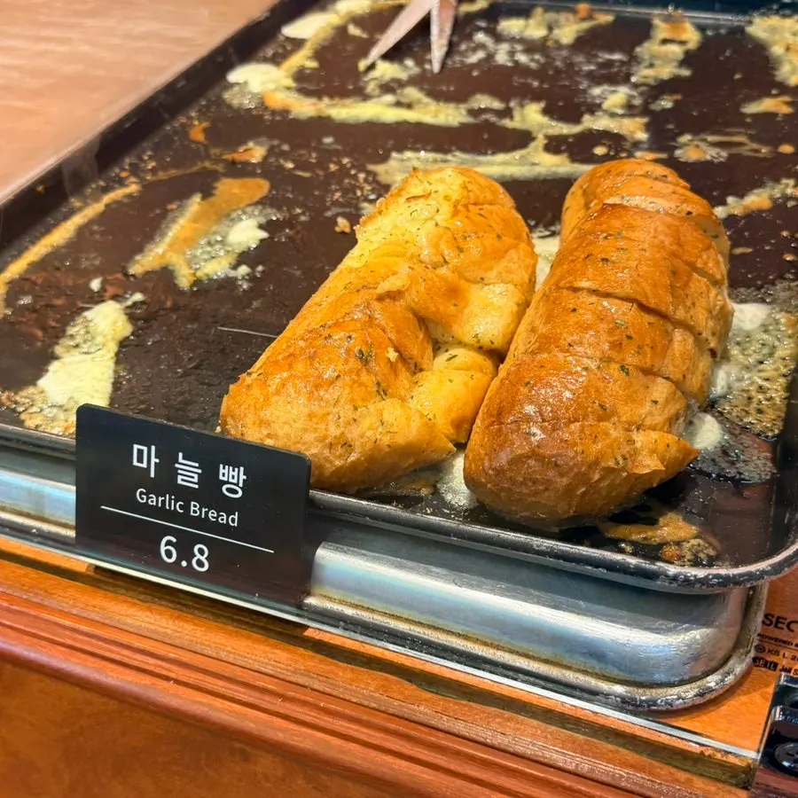 Rice-chestnut loaf and rice cheese loaf on display