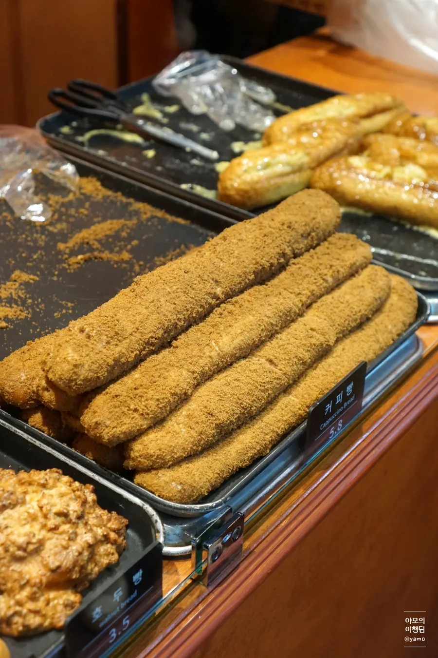 문화제빵 커피빵 진열 모습