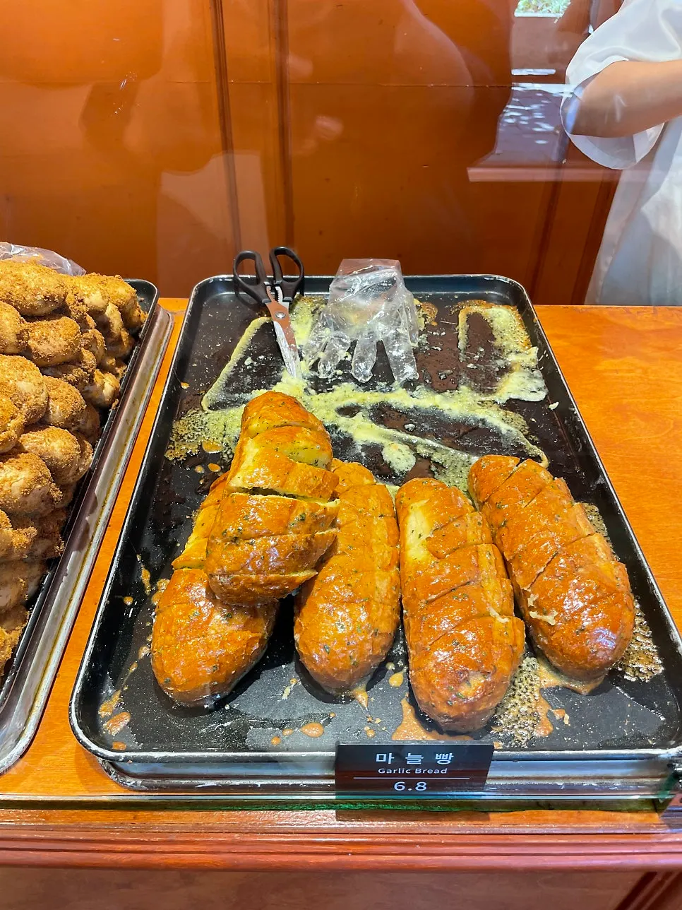 진열된 문화제빵 빵 종류