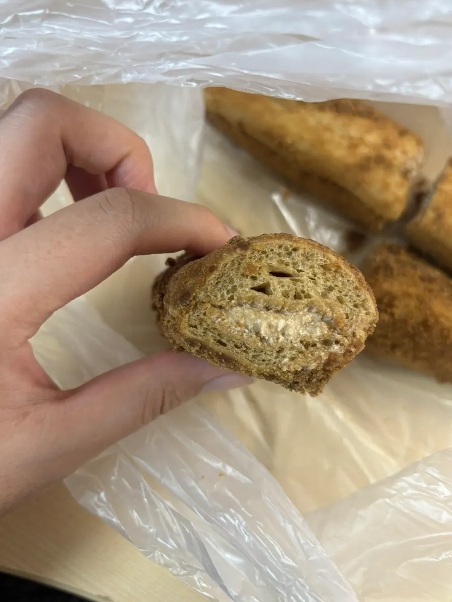 Munhwa Bakery's coffee bread still in its plastic wrap