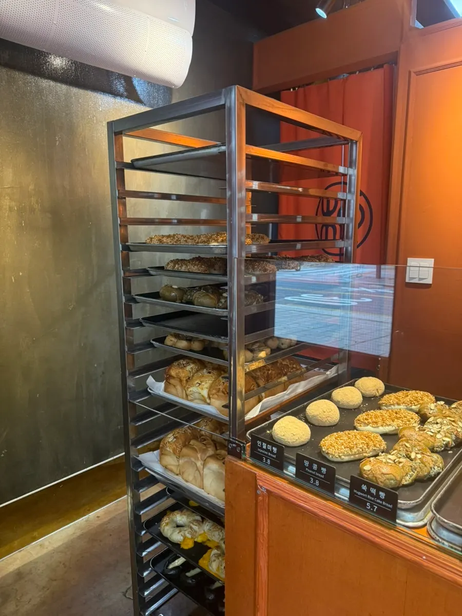 Variety of breads on display at Munhwa Bakery