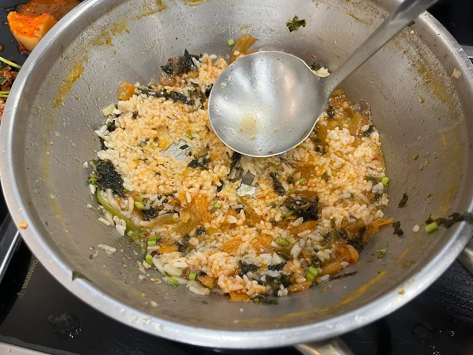 Kalguksu noodles scooped into a bowl