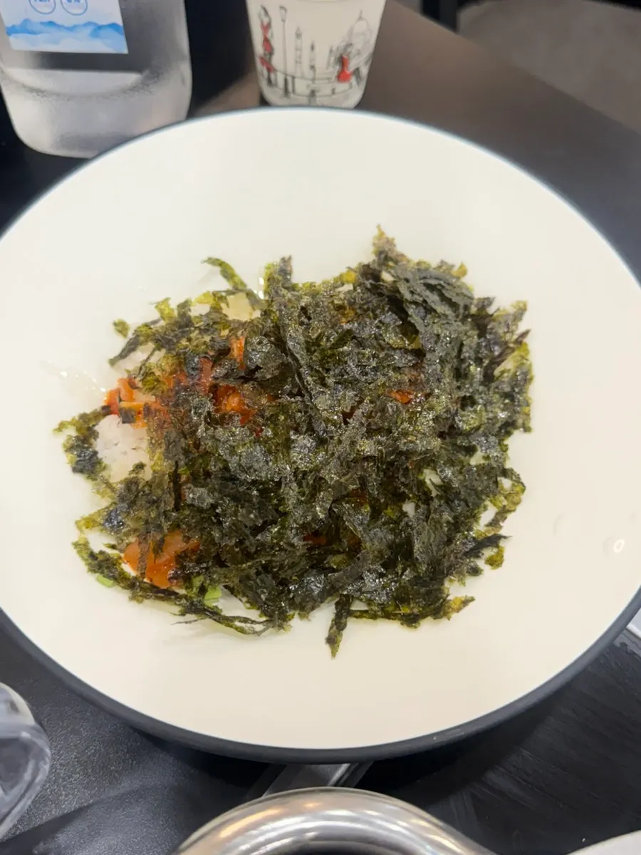 Kalguksu and fried rice course