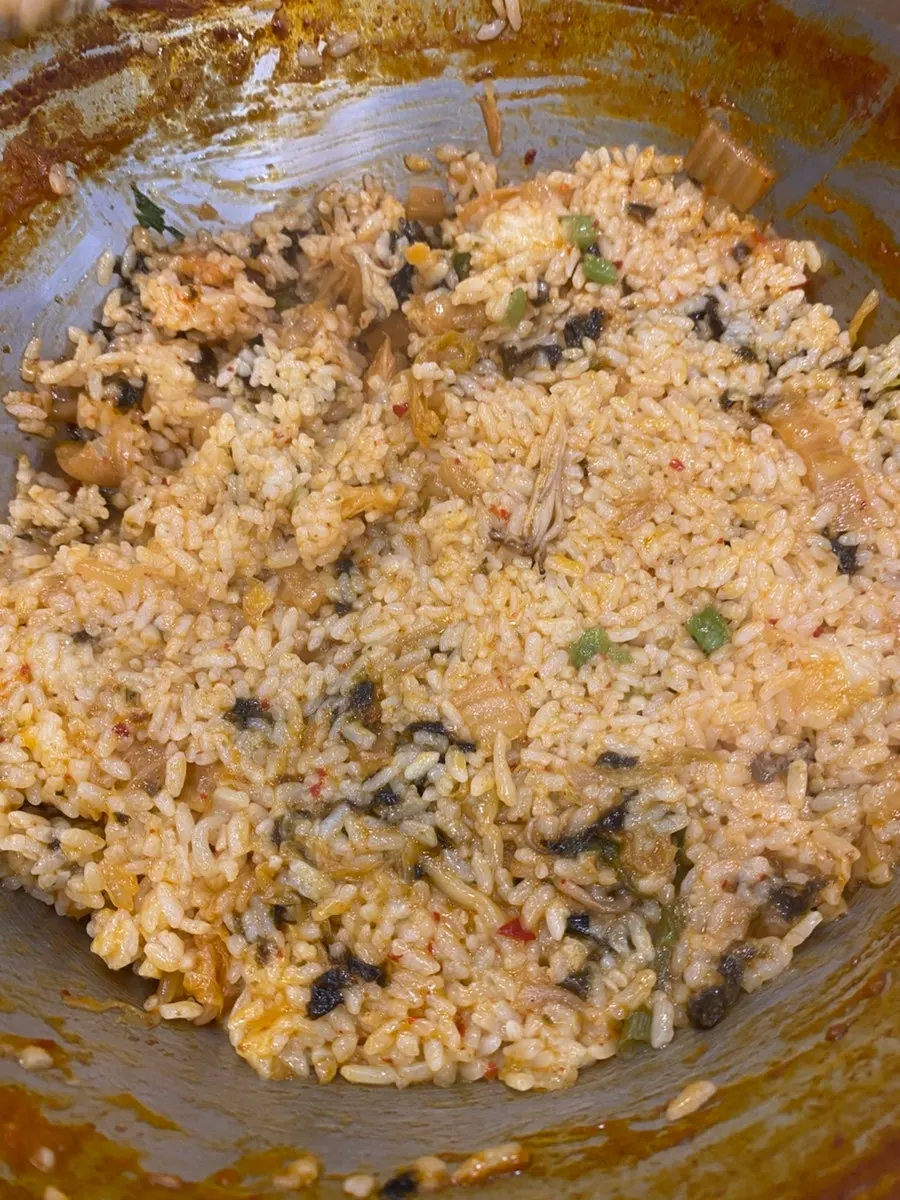 Fried rice cooked on the saltier side