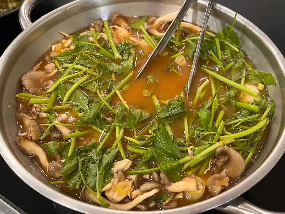 House-made kalguksu noodles before going into the broth