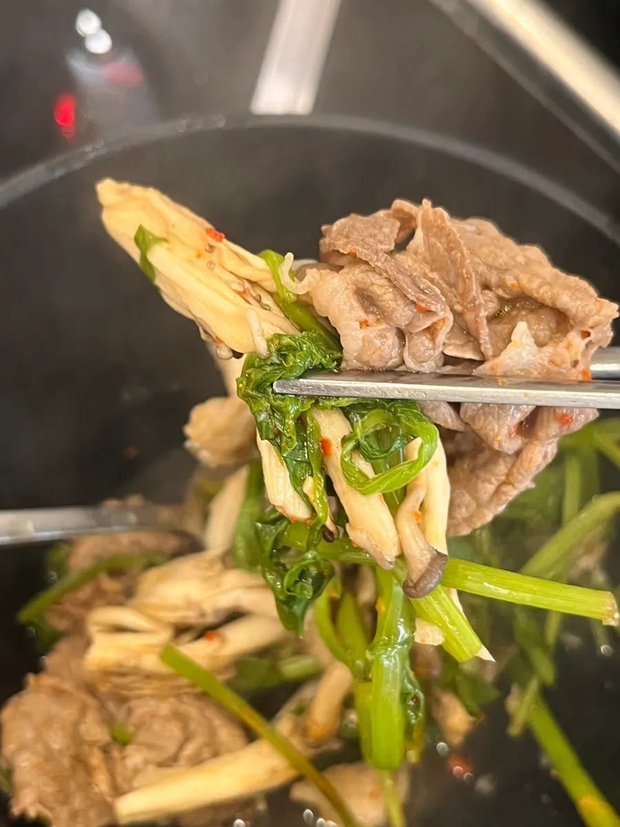 Tender sirloin shabu meat