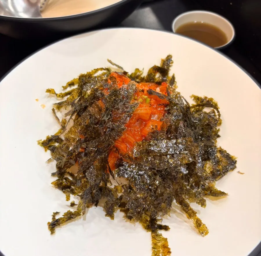 샤브칼국수 1인 구성 기본 상차림