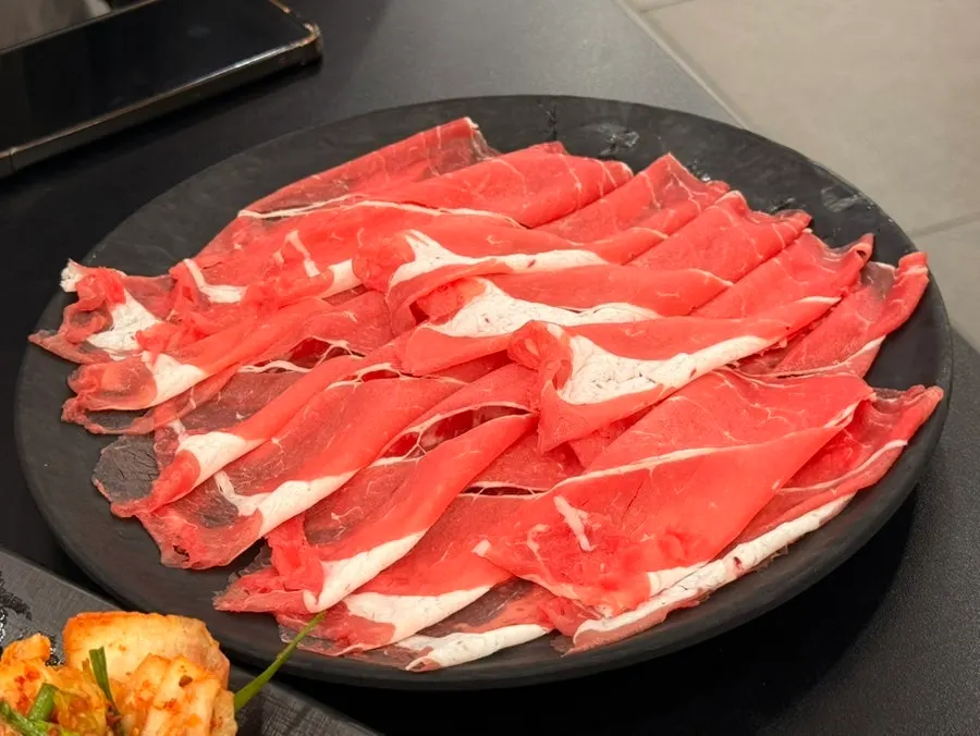 추가한 등심 140g 한 접시