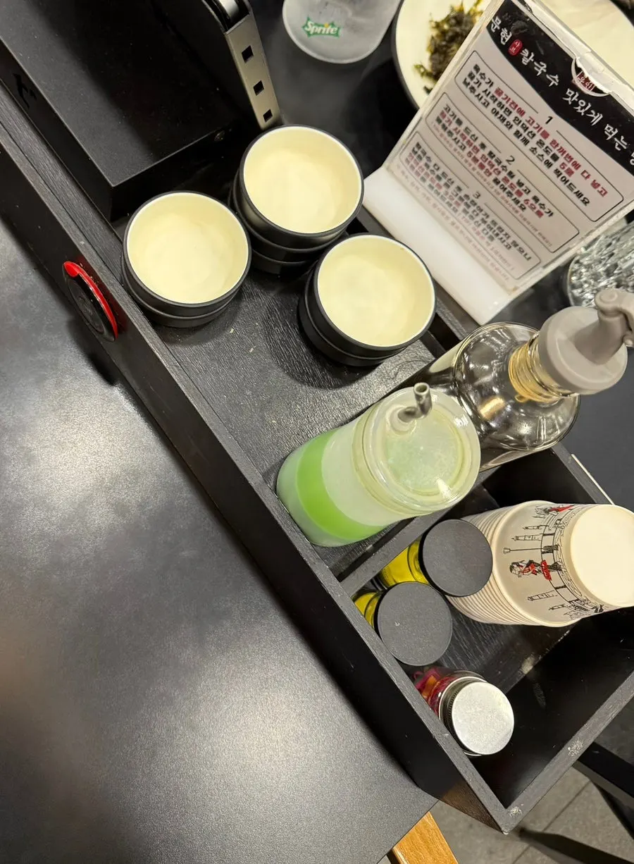Tablet ordering screen at the table