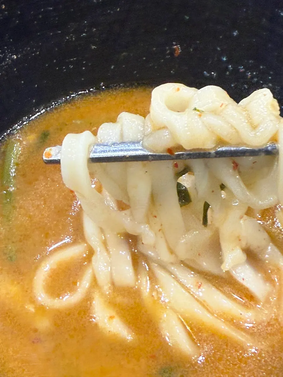 House-made noodles added to the broth