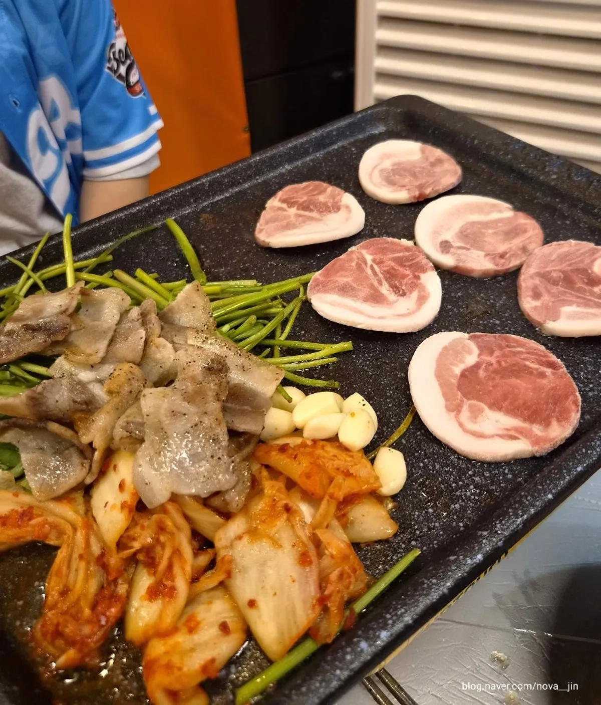 미나리 냉삼 시골 청국장 한 그릇