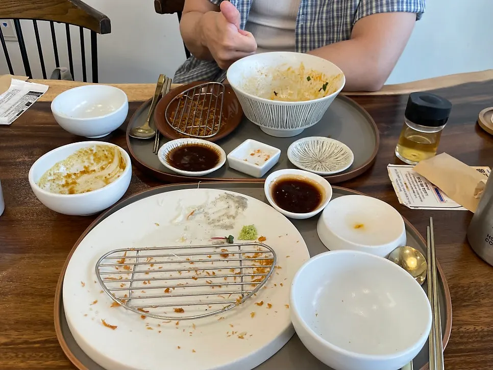 Table after the meal