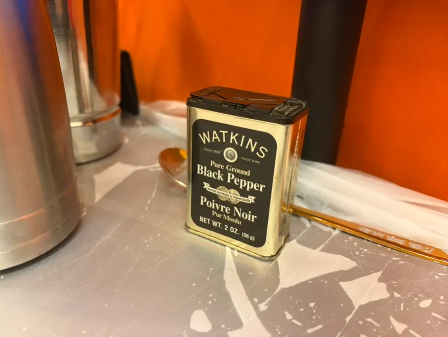 Pepper shaker on the table