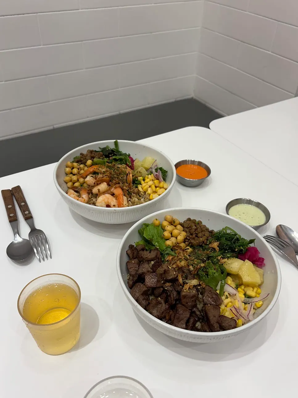 An emptied bowl of poke after a hearty meal