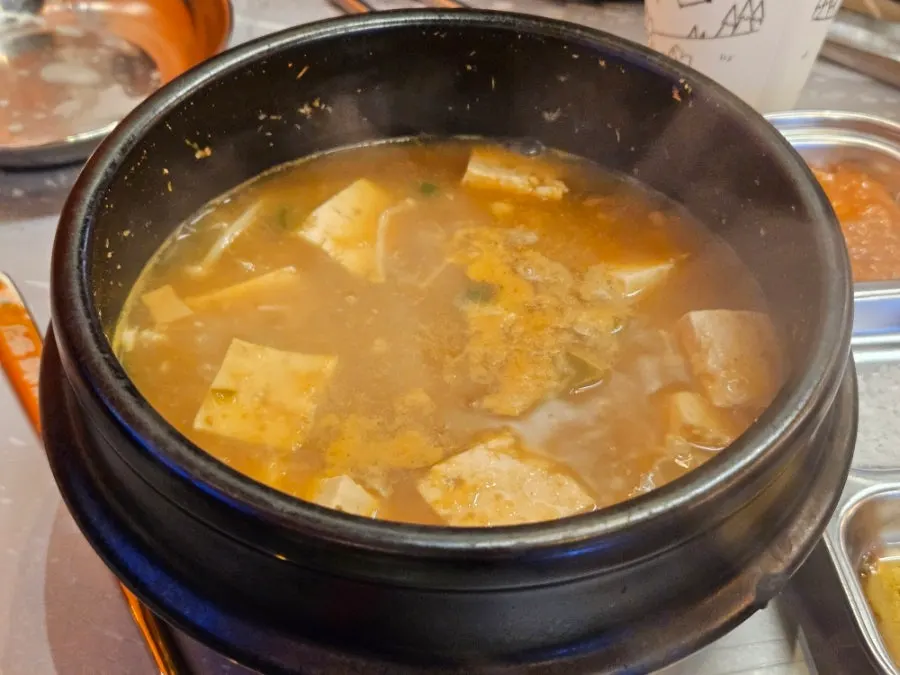 Doenjang stew with tofu