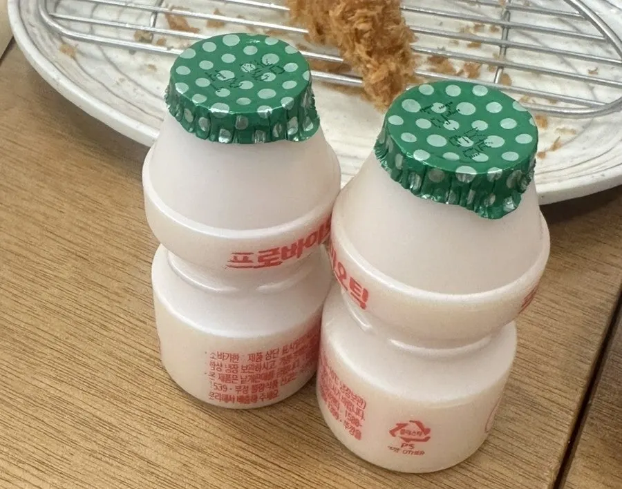A small yogurt drink served after the meal