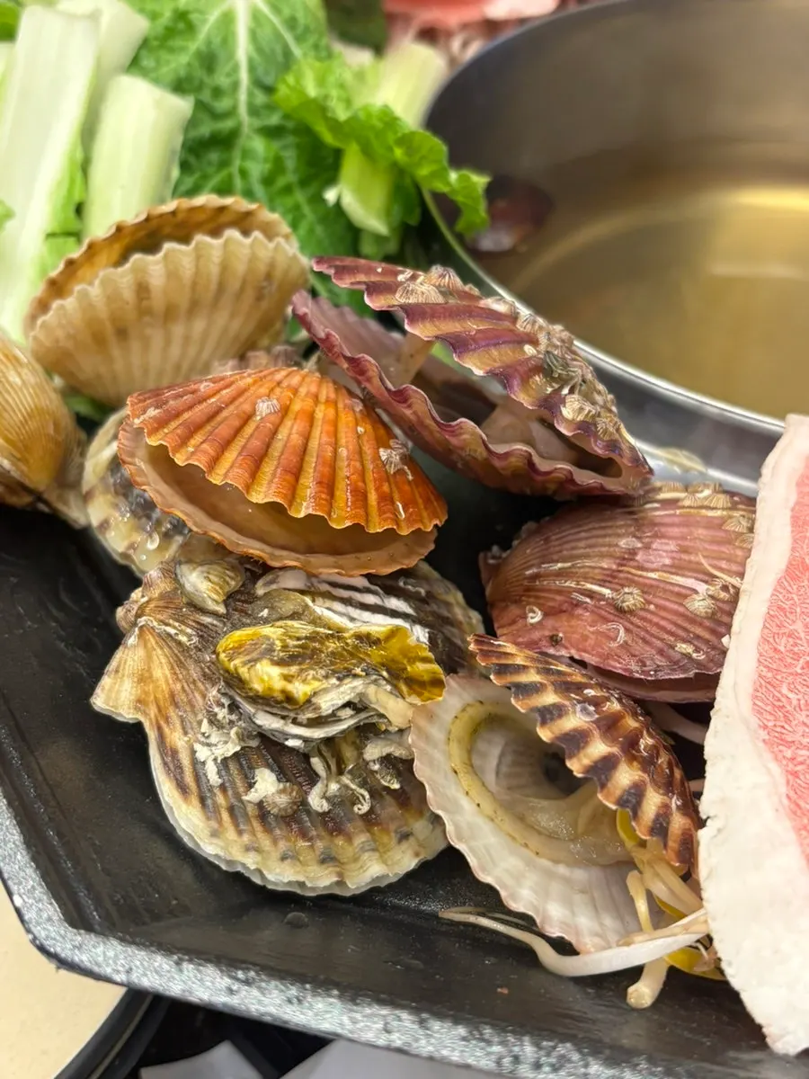 A generous plate of scallops