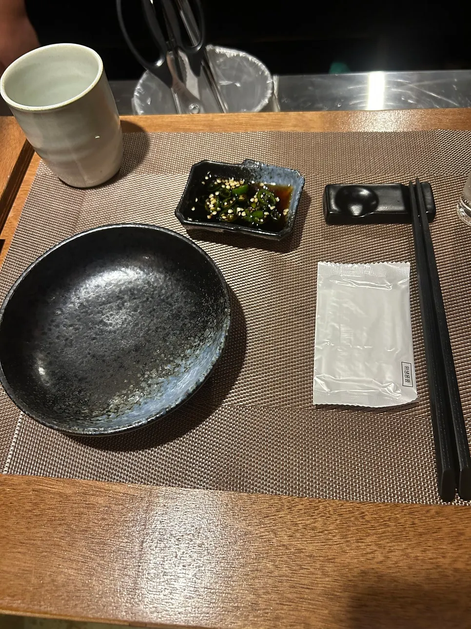 예약해둔 자리에 세팅된 테이블