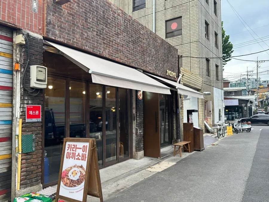 Exterior of Jojo Mullae Branch in a Mullae alley
