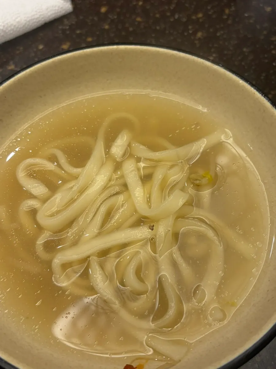 Fresh kalguksu noodles before going into the pot