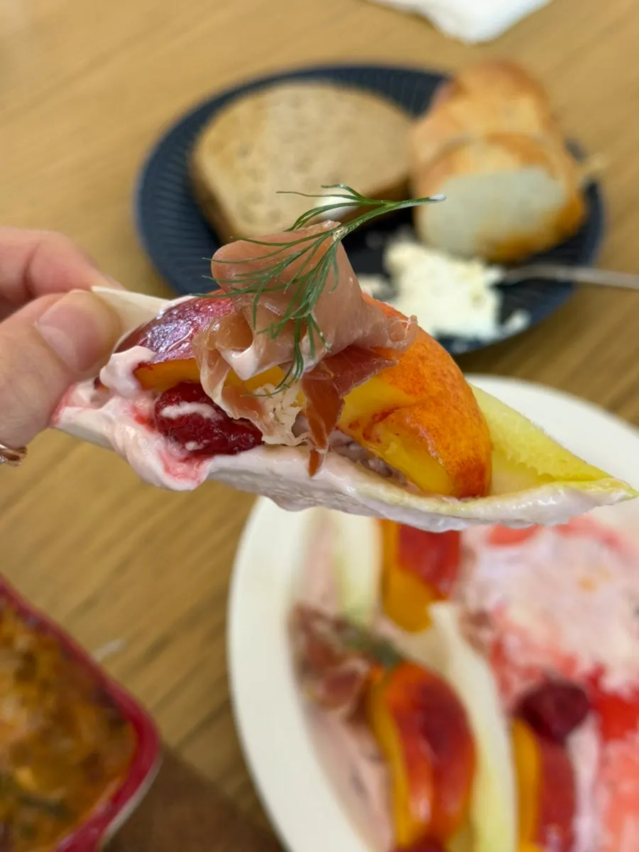 Close-up of warm pre-meal bread and butter