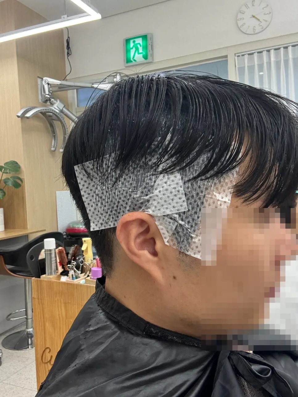 아이롱펌 상담을 받는 시술 전 모발 상태