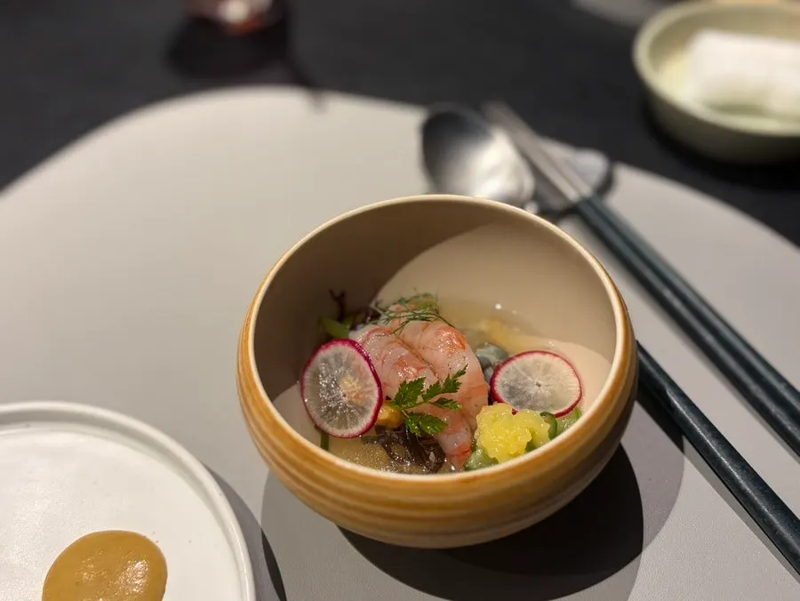 MUSEO's tteokgalbi with garlic chive salad