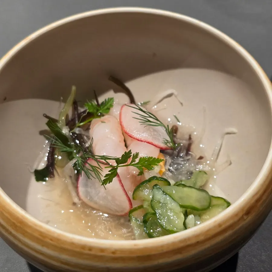 A dish from the MUSEO dinner course, including dessert