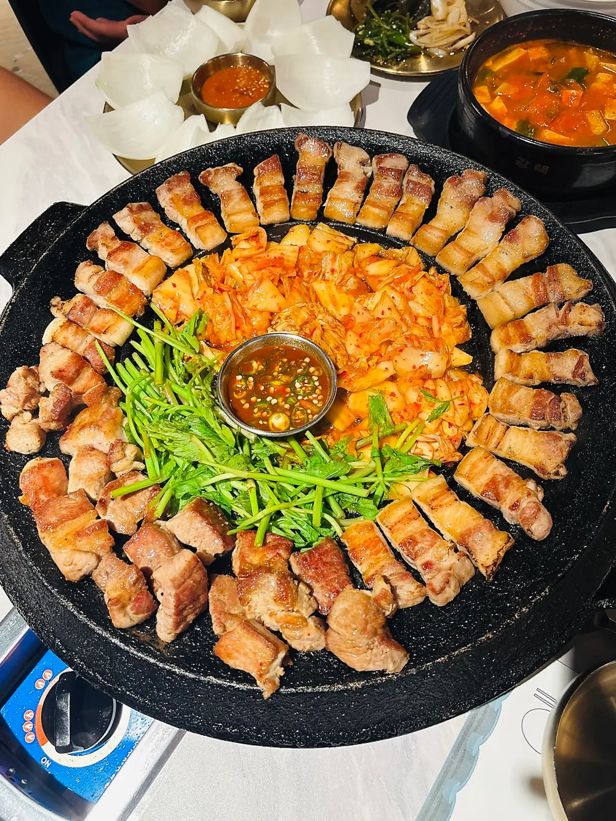 무쇠뚝 3~4인 세트 플레이팅