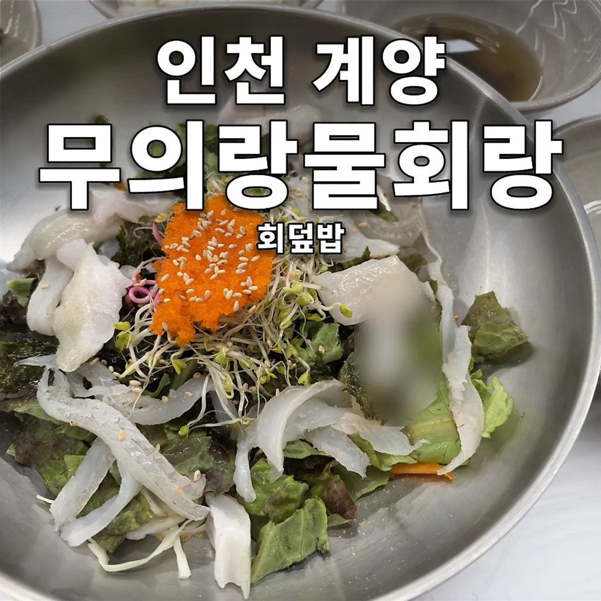 무의랑물회랑 효성직영점 활어회덮밥과 해물파전 한 상