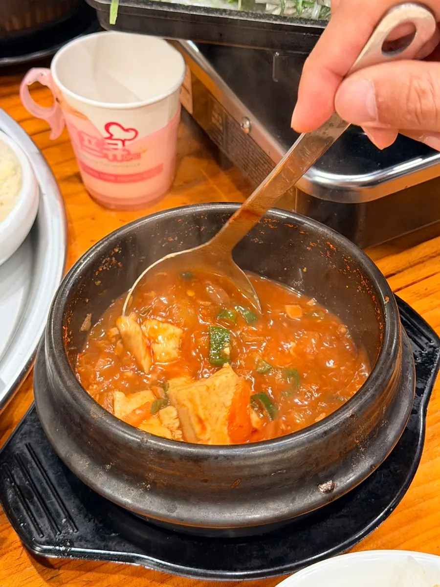 시골할매 된장찌개 뚝배기