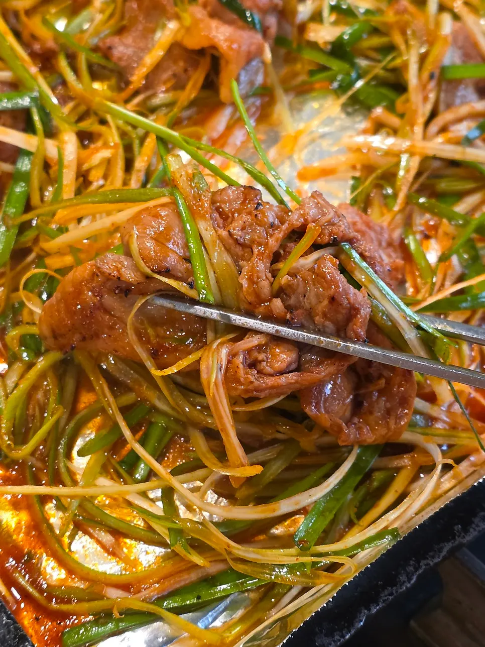 Close-up of spicy gochujang bulgogi seasoning