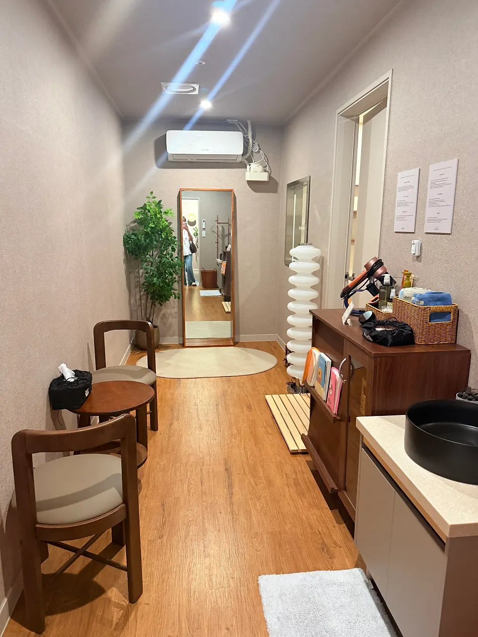 Interior of the family room, which fits up to 5 people