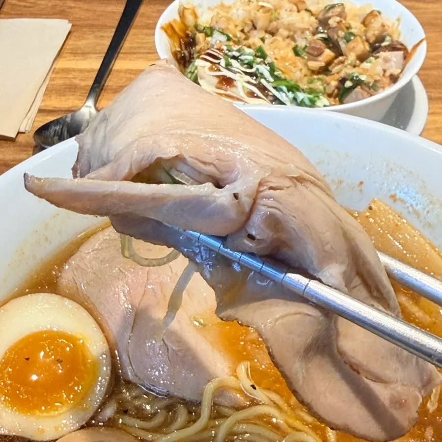 A bowl of spicy shoyu hangover ramen