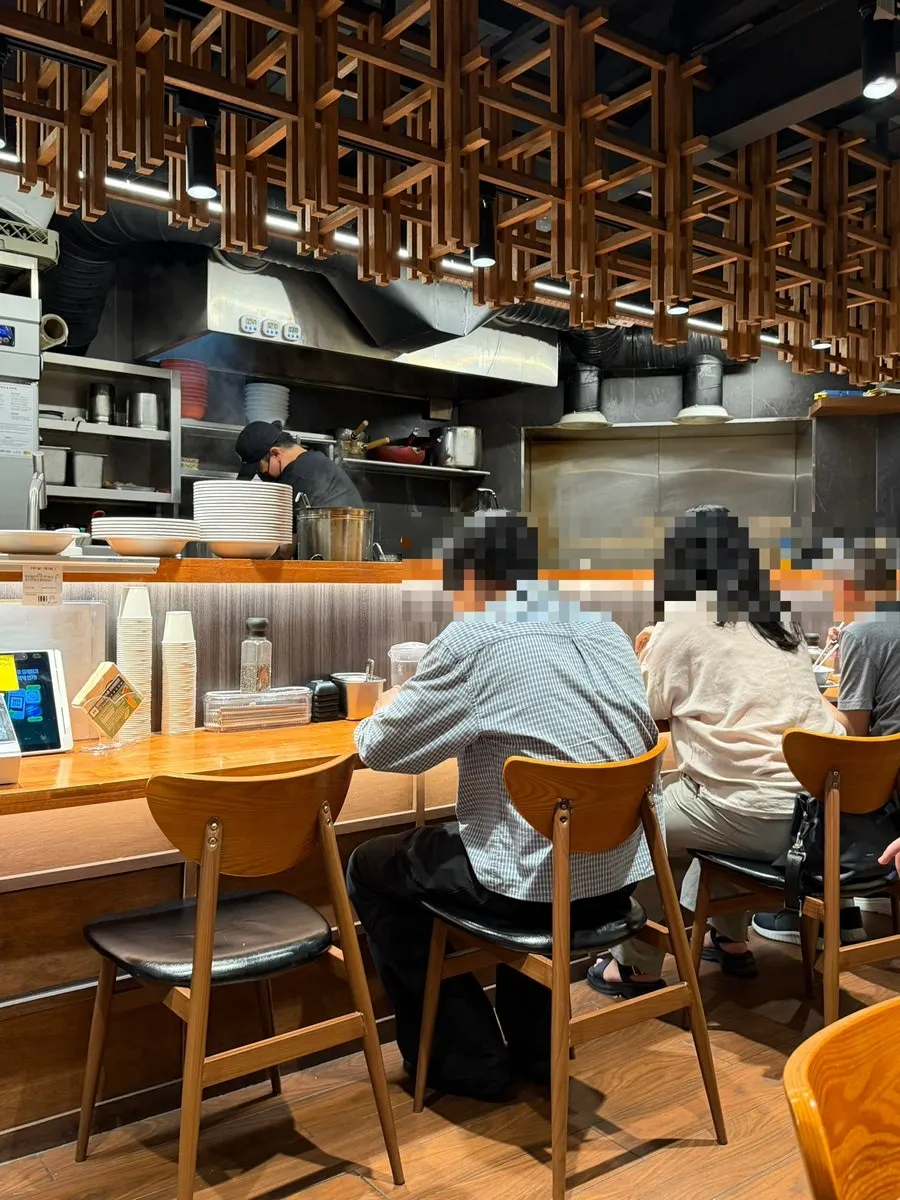 Interior with 2-top and 4-top tables
