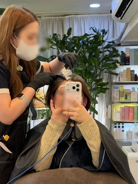 염색 전 두피보호제 도포
